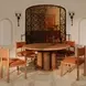 Villetta Deep Pink Upholstered Dining Chair Set of 2