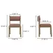 Villetta Deep Pink Upholstered Dining Chair Set of 2