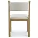 Villetta Gray and White Upholstered Dining Chair Set of 2