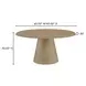 Tutto Natural 60" Round Dining Table