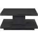 Canyon Black Square Cocktail Table with Casters