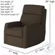 Mimi Journey Toffee Power Headrest Rocker Recliner