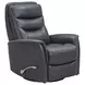 Gemini Milan Navy Leather Swivel Glider Recliner