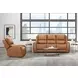 Belmont Lyric Caramel Leather 89" Zero Gravity Power Reclining Sofa with USB Charging