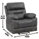 Rudger Gray Manual Recliner