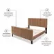 Maui Natural and Black Queen Panel Bed