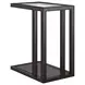 Glaze Cola Rectangular Glass Top End Table