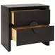 Ezra Black Rectangular Side Table