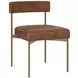 Astellan Bravo Cognac Upholstered Dining Chair Set of 2