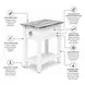 Garden Gate Distressed Grey Rectangular Chairside Table