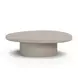 Jade Cream Free Form Outdoor Concrete Top Nesting Coffee Table Set