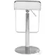 Equino White Adjustable Swivel Bar Stool