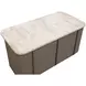 Cataldi Taupe 71" Kitchen Island