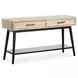 Craftsman Ridge Driftwood and Black Rectangular Sofa Table