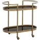 Langley Antique Brass Bar Cart