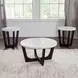Chrissy White Round Marble Top End Table