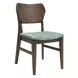 West End Sage Green and Saddle Brown Upholstered Side Chair Set of 2