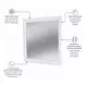 Point Breeze Fresh White and Soft Gray Glaze Rectangular Dresser Mirror