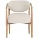 Sigrid Monument Oatmeal Upholstered Dining Arm Chair