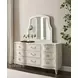 Harmony Eggshell 9 Drawer Emelie Dresser with Arched Angeline Mirror