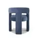 Malone Denim Blue Performance Fabric Upholstered Dining Chair