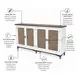 Hearthwood Sea Drift and White 4 Door Credenza