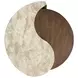 Mcpherson Burnt Umber Free Form Marble Top Nesting End Table