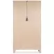 Plum Creek Sierra Brown 2 Glass Door Display Cabinet with LED