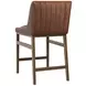 Ellsworth Bravo Cognac Upholstered Counter Height Stool