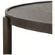 Hadleigh Black Coffee Bean Free Form Accent End Table