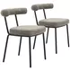 Kede Green Tweed Dining Chair Set Of 2
