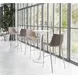 Magnus Gray And Brushed Stainless Steel Bar Stool Set Of 2