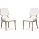Sunset Cove White Upholstered Side Chair Set of 2