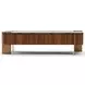 Altura Smoked Walnut Rectangular Dark Emperador Stone Top Cocktail Table