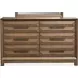 Callisto Bourbon Brown 6 Drawer Dresser