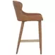 Cascade Milliken Cognac Upholstered Counter Height Stool