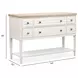 Whisperbay Sea Pearl and Driftwood 6 Drawer Sideboard