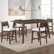 Canton White Wood Back Counter Height Chair Set of 2