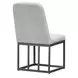 Nash Outdoor Dining Gray Upholstered Outdoor Side Chair Set of 2