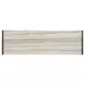 Plum Creek Ravenwood Black and White 6 Drawer Marble Top Dresser with Rectangular Mirror