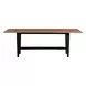 Austin Natural Mango and Black Rectangular Dining Room Set