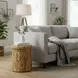Palmera Natural Round Drum End Table