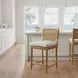 Ashbury Natural Upholstered Counter Height Stool Set of 2