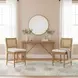 Ashbury Natural Upholstered Dining Chair Set of 2