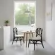 Kaya Black Upholstered Dining Chair Set of 2
