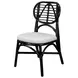 Kaya Black Upholstered Dining Chair Set of 2
