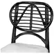 Kaya Black Upholstered Dining Chair Set of 2