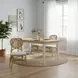 Kaya Natural Upholstered Dining Chair Set of 2
