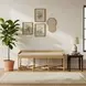 Caldera Natural Upholstered Bench