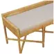 Caldera Natural Upholstered Bench
